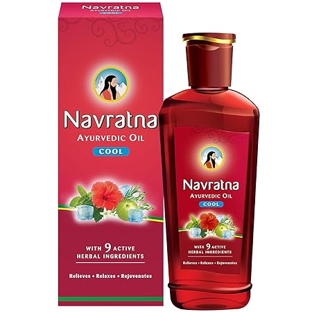 Navratna Ayurvedic Cool Oil | Relaxing &amp;amp; Rejuvenating cooling effect, 300ml